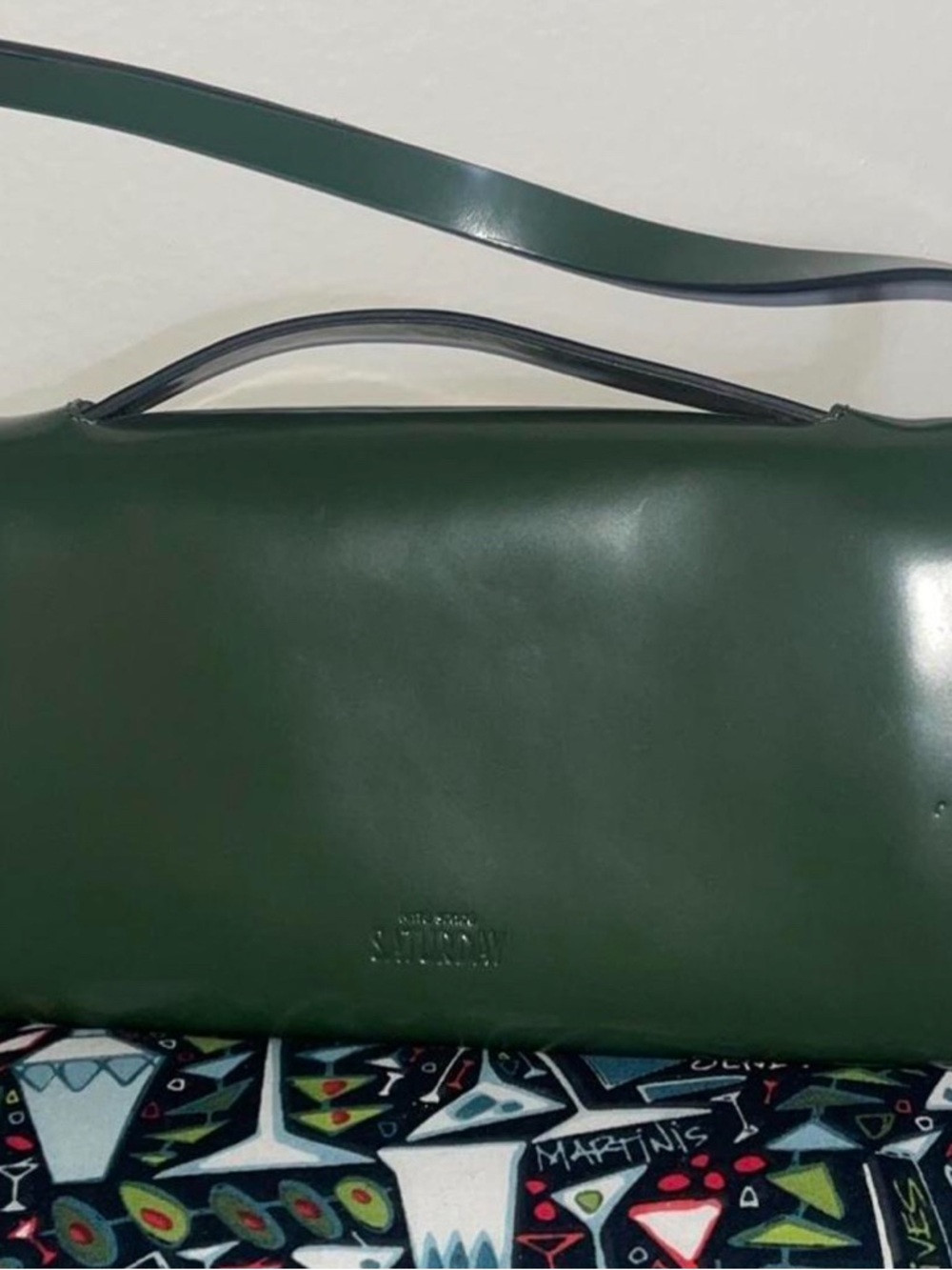 kate spade Forest Green Leather Wallet Crossbody